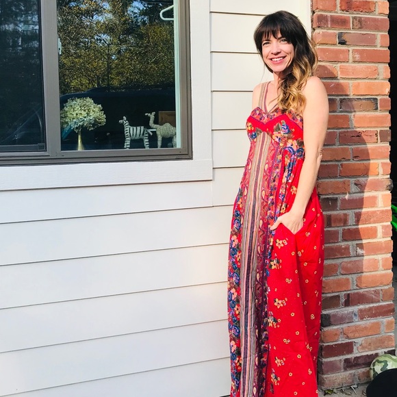 SOLD Vintage handmade 70s maxi sz XS - Picture 5 of 6